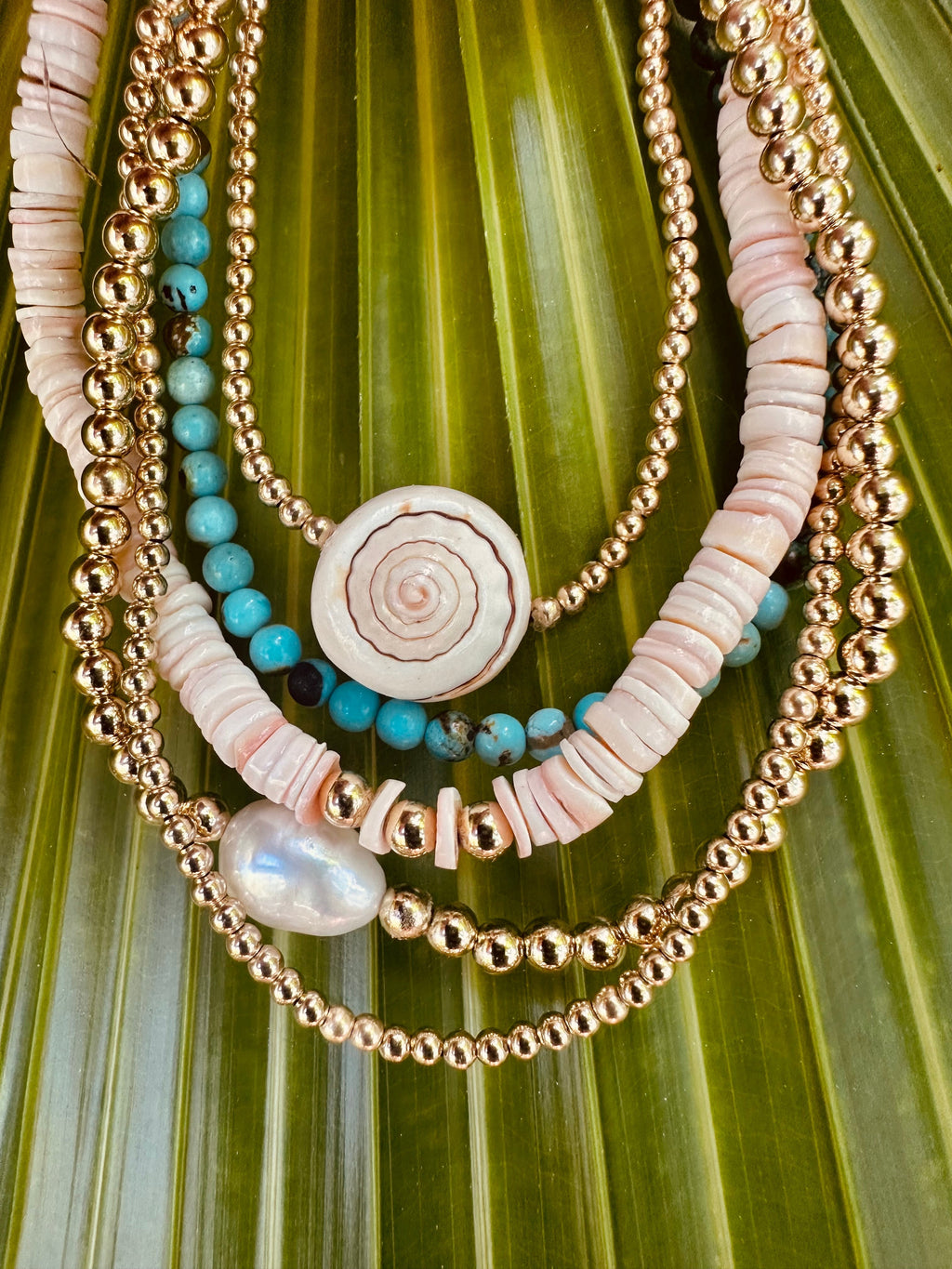 14K Gold Filled || Beaded Stretch Anklet