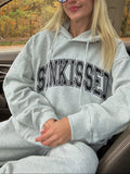 Afternoon Grey Sunkissed Varsity Embroider Hoodie