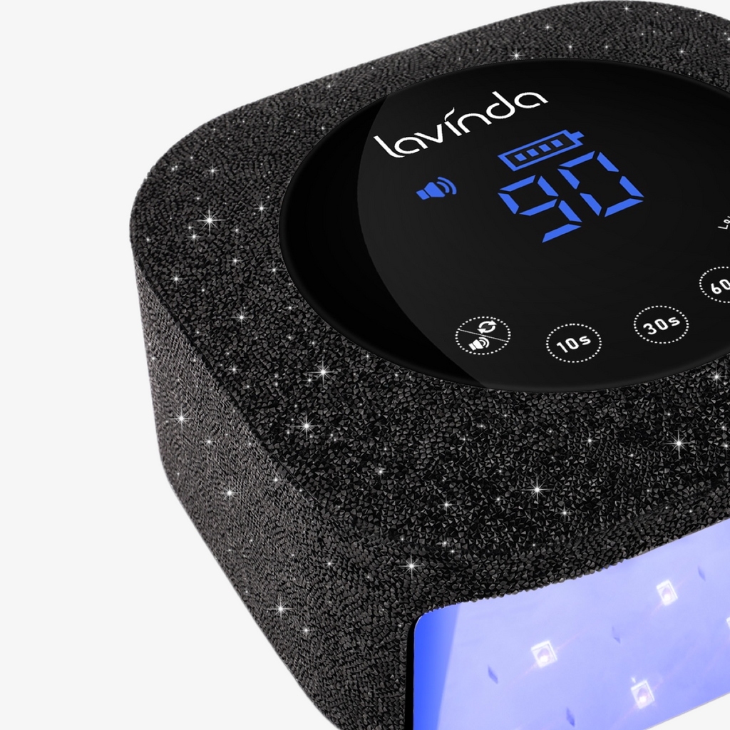 Crown™ Nail Lamp - Black Diamond - 54W Rechargeable UV/LED