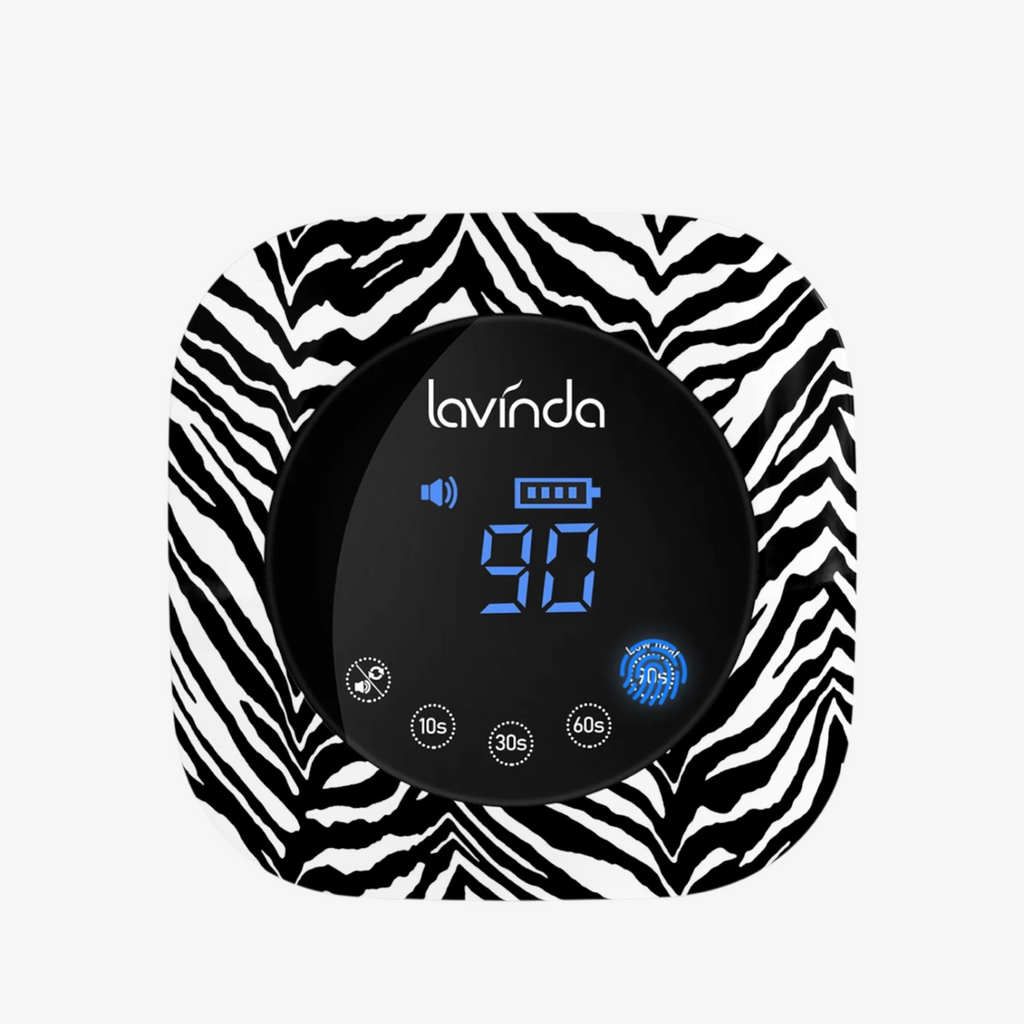 Crown™ Nail Lamp & Wand™ Nail Drill Bundle – Zebra Print