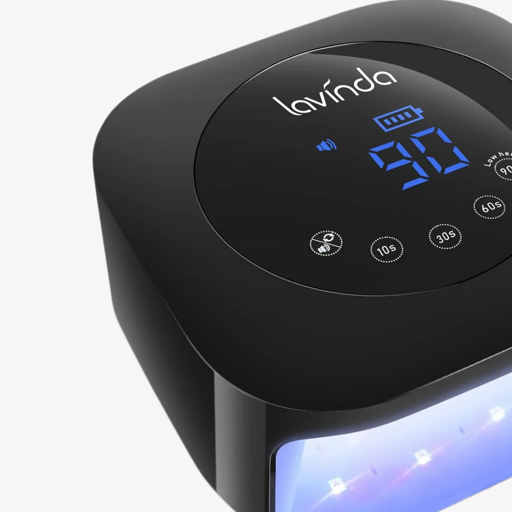 Crown™ Nail Lamp - Black - 54W Rechargeable UV/LED