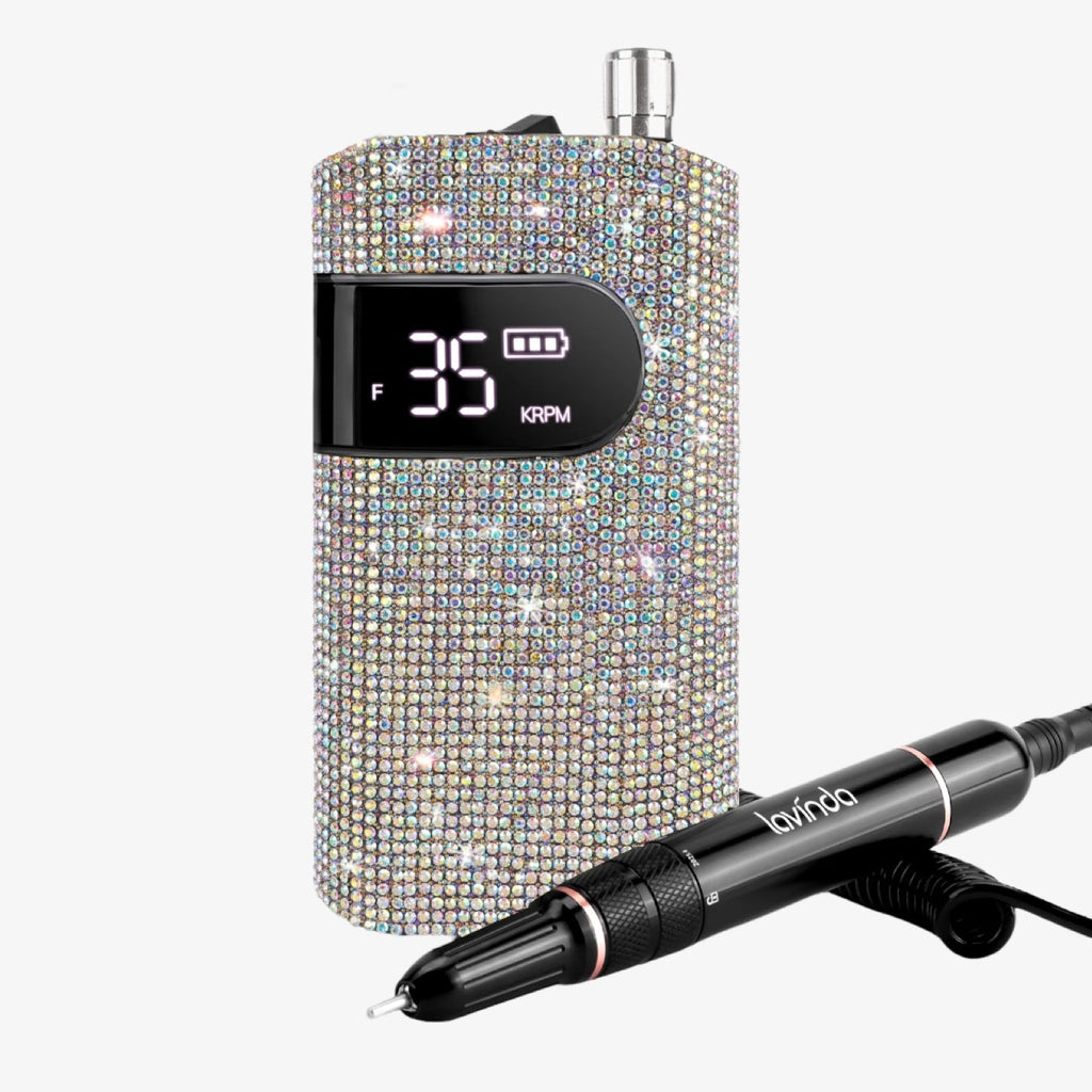 Wand™ Bling Nail Drill - Crystal Diamond - 35,000 RPM Rechargeable