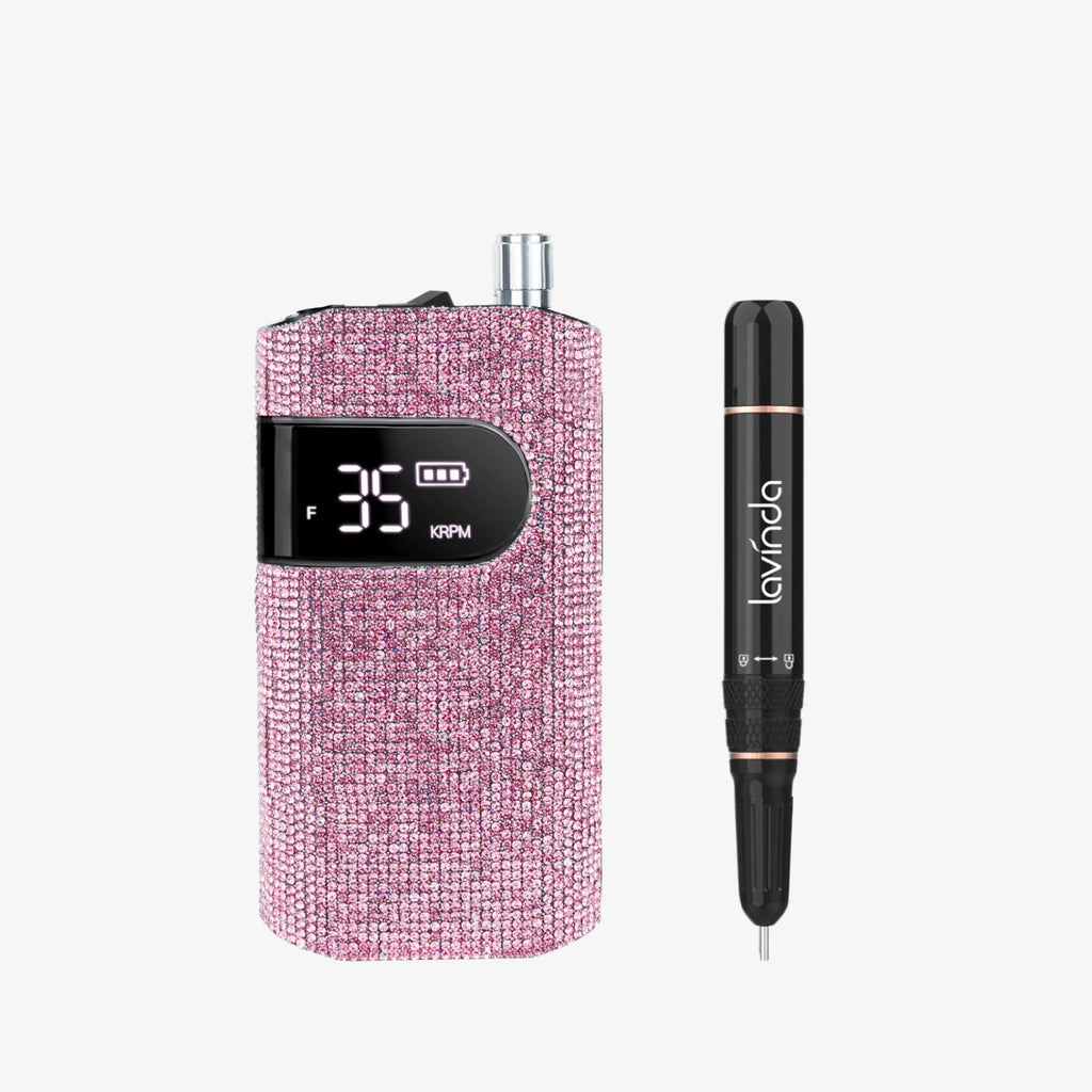 Crown™ Nail Lamp & Wand™ Nail Drill Bundle – Pink Diamond