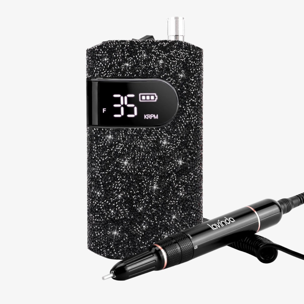 Wand™ Nail Drill - Black Diamond - 35,000 RPM Rechargeable