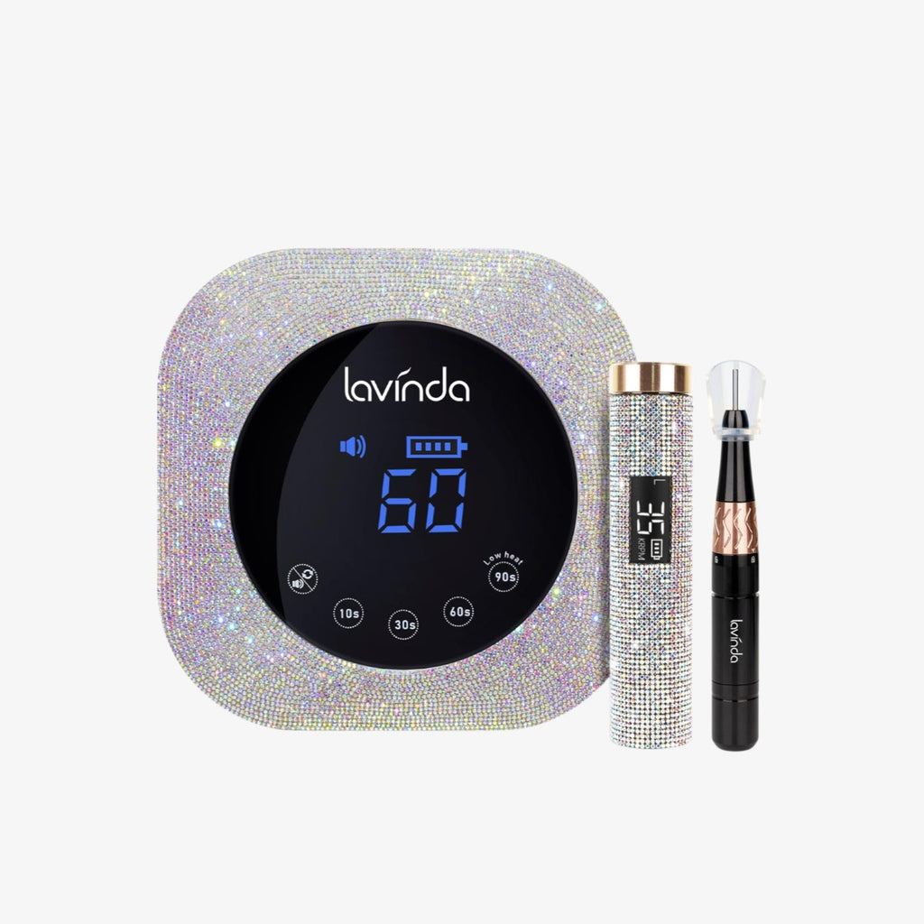 Crown™ Nail Lamp & Wand™ Lite Drill Bundle - Crystal Diamond