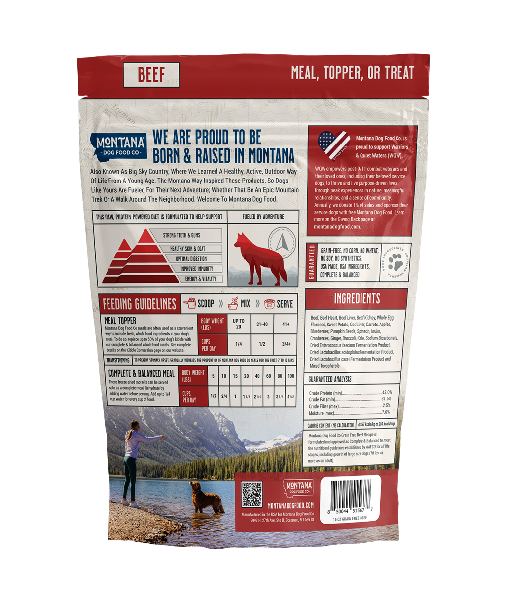 Grain-Free Beef Freeze-Dried Raw Adventure Fuel (Dog Food)