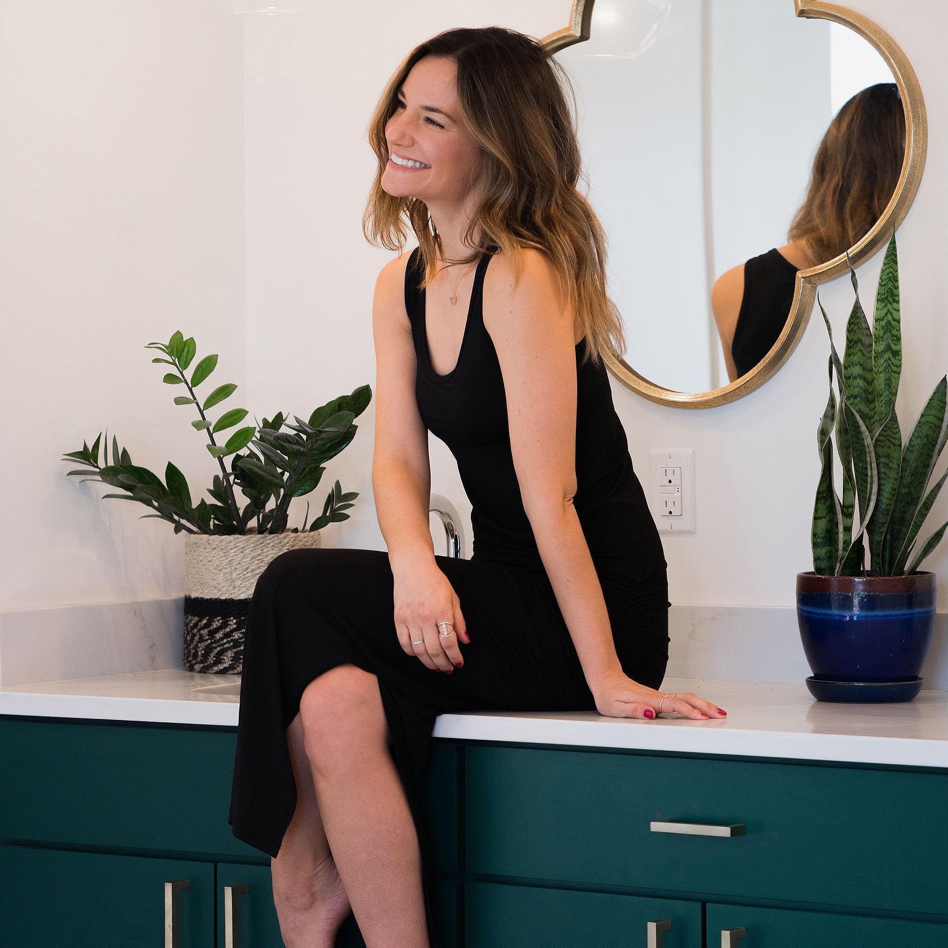 Maxi Side Hustle Dress - Black