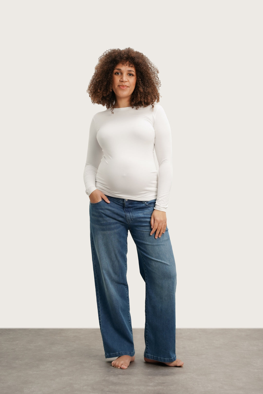 Slouch Under the Belly Denim