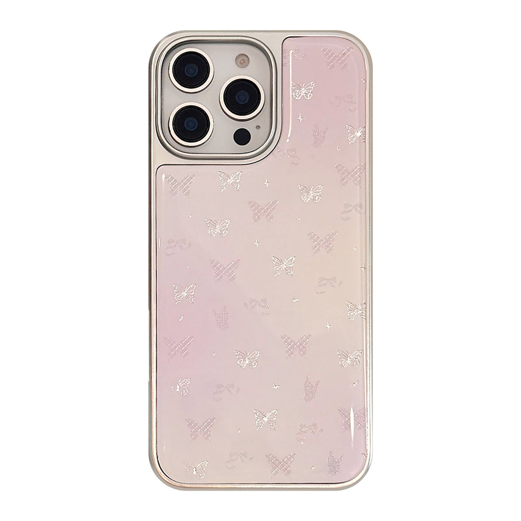 Gilt ins powder butterfly apple 16pro max mobile phone case iphone15 Epoxy 17 is suitable for huawei mate70.