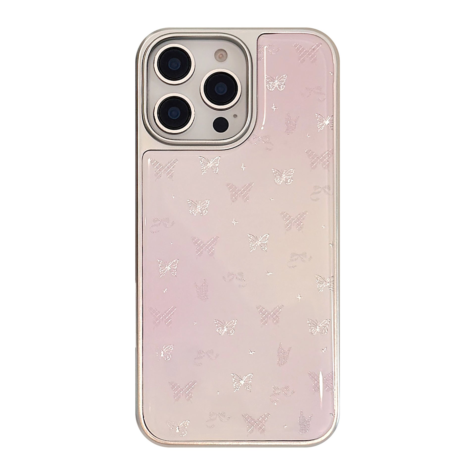Gilt ins powder butterfly apple 16pro max mobile phone case iphone15 Epoxy 17 is suitable for huawei mate70.