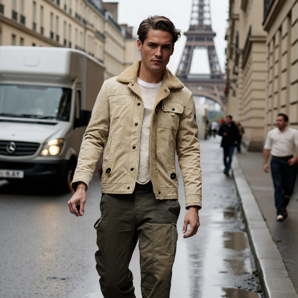 Mens Winter Army Short Jacket