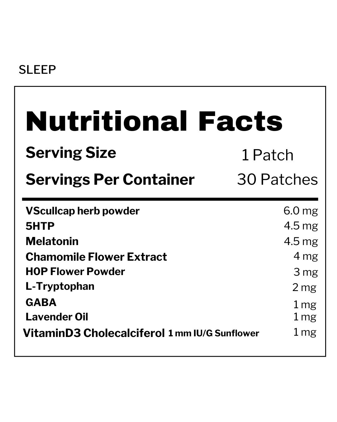Sleep Patch