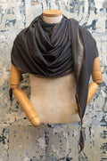 Pewter Drift Silk Scarf