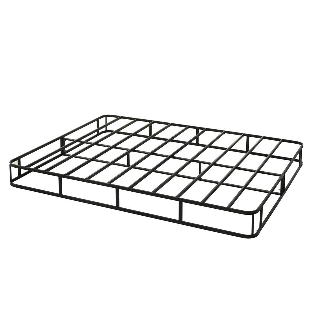 Queen size 8-inch Metal Frame Box-Spring Mattress Foundation with Cover