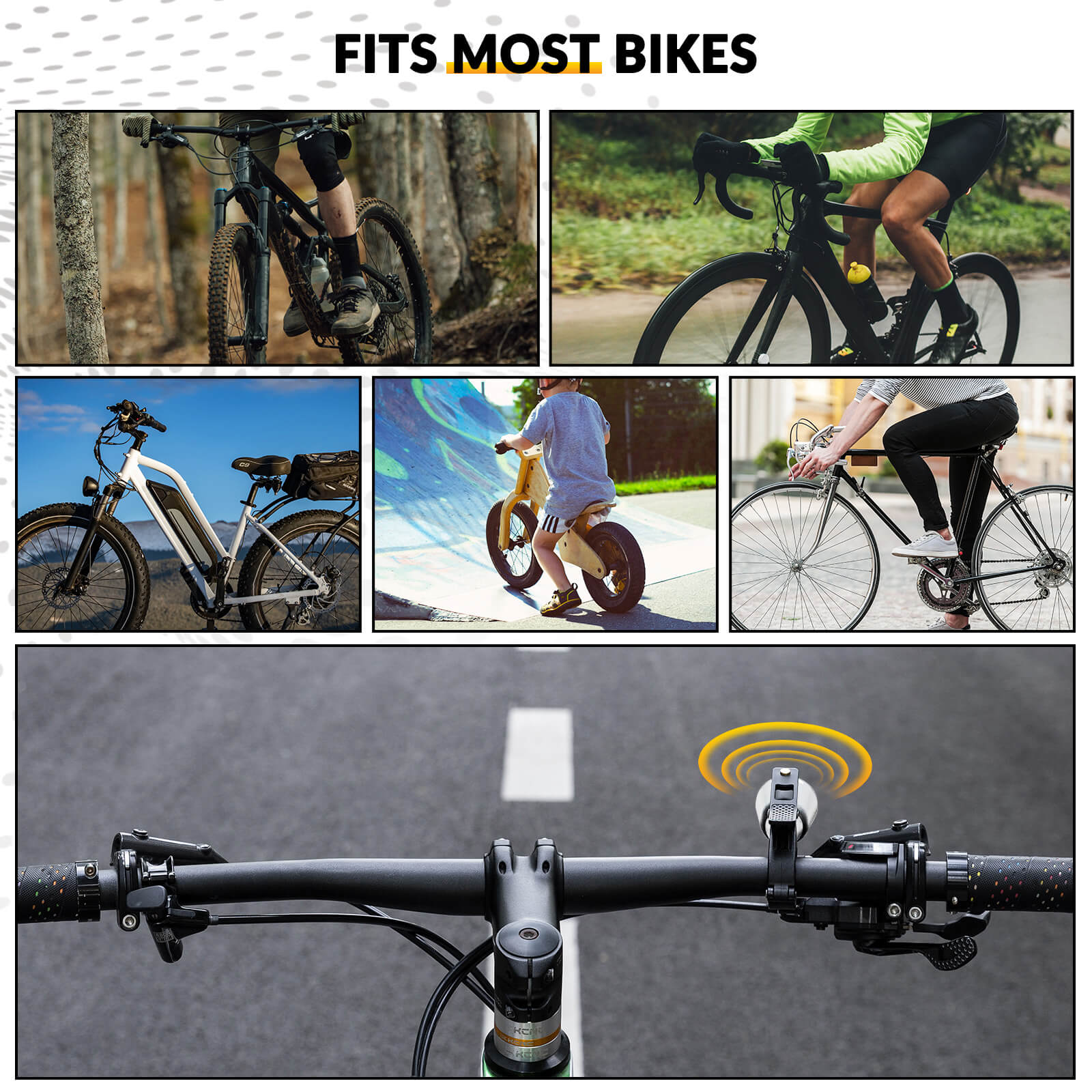 Bike Bell – Loud Sound for MTB & Road Bikes