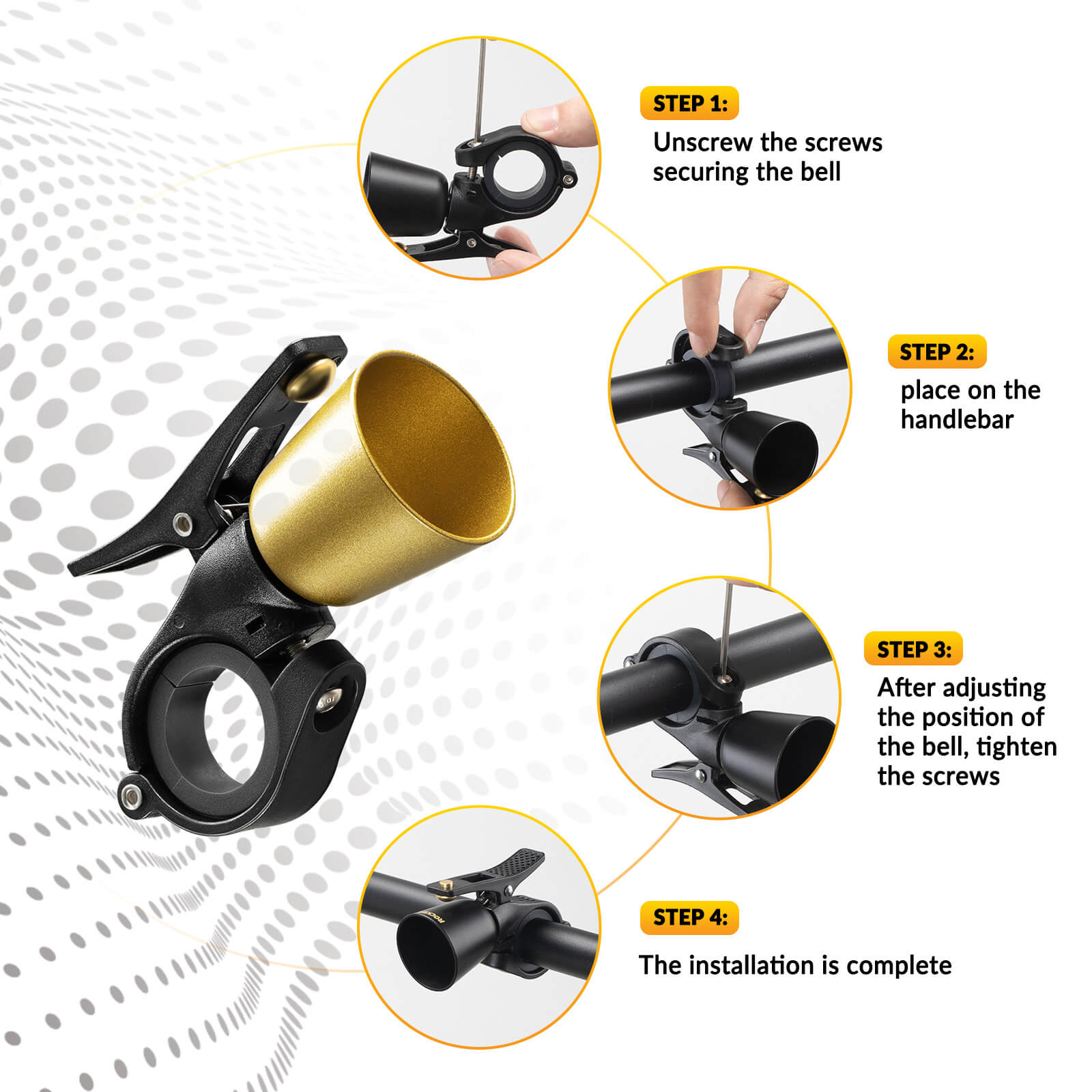 Bike Bell – Loud Sound for MTB & Road Bikes