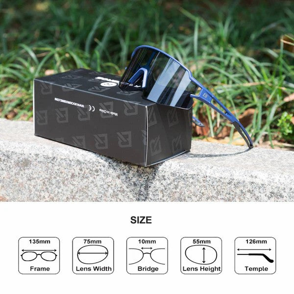 Half Frame Photochromic Cycling Sunglasses