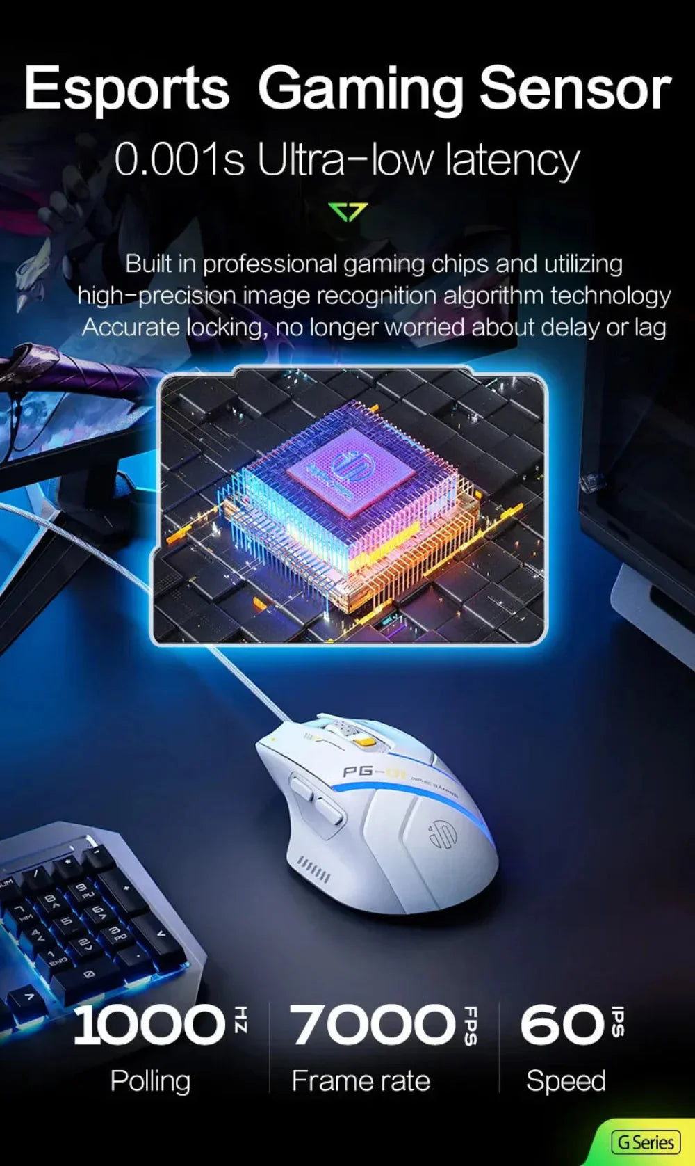 RGB Lighting Effect USB Wired Gaming Mouse