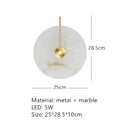 Natural Marble LED Wall Sconce