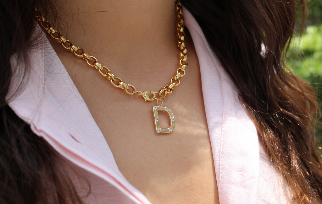 Initial Rollo Necklace