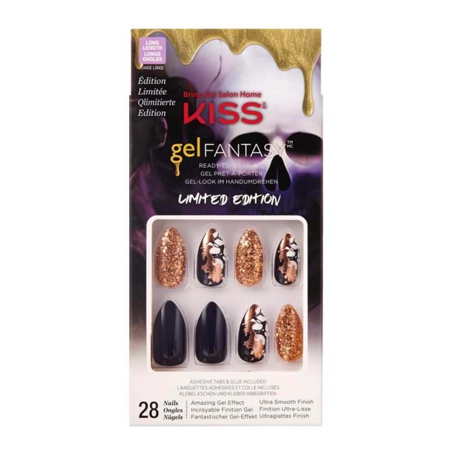 Limited Edition Halloween Design 28 Fake Nails - Pumpkin Light