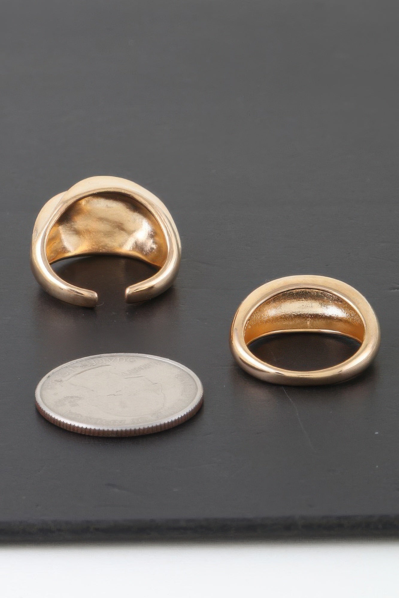 Shiny Swirl Duo Rings