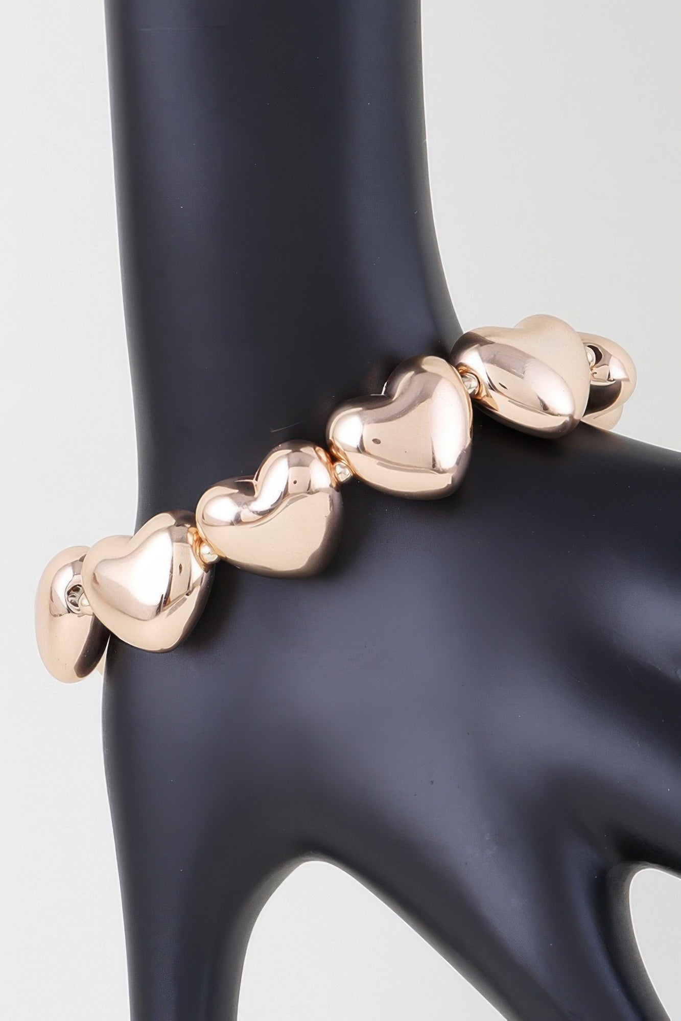 Shiny Heart Charm Bracelet