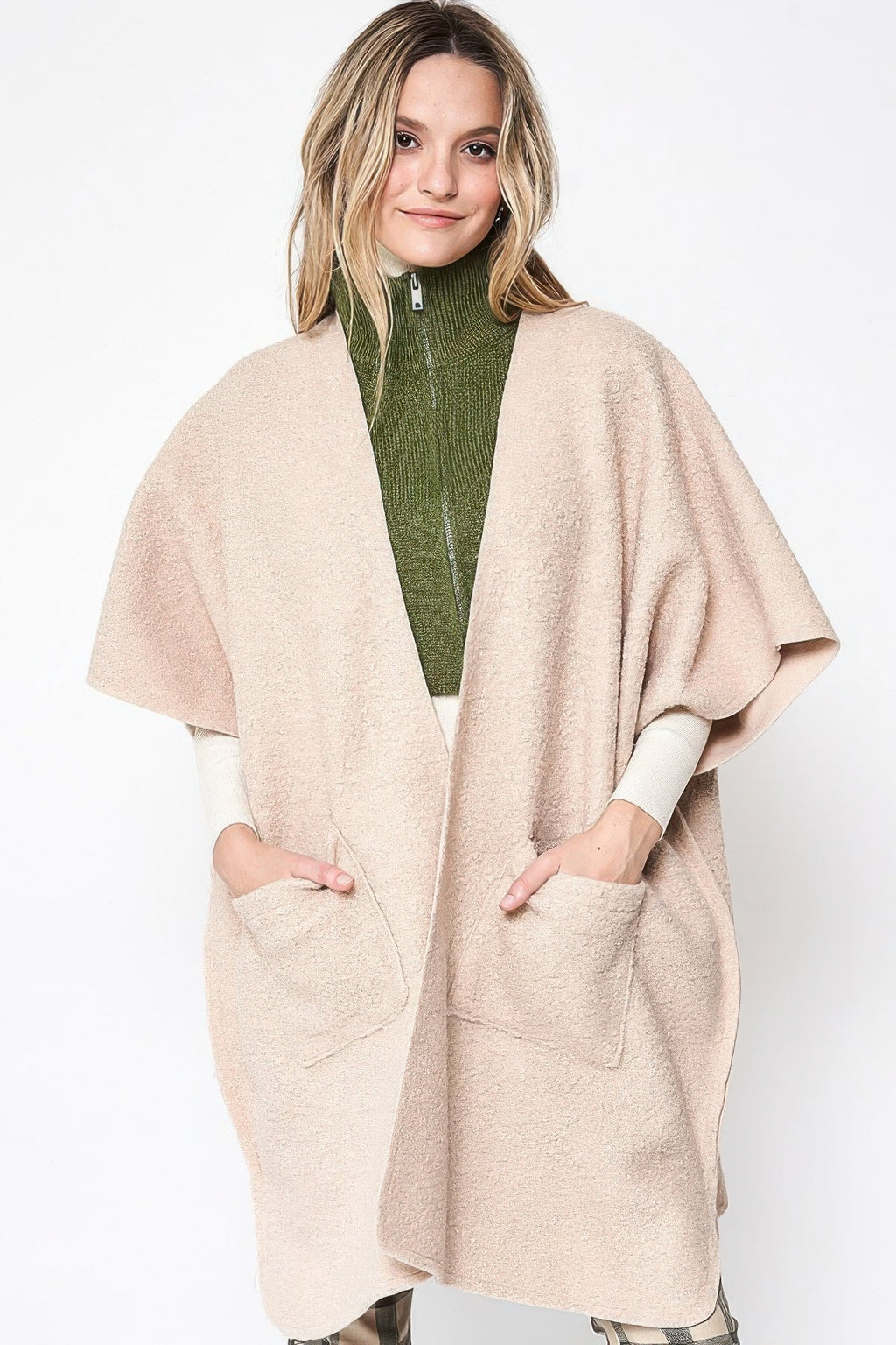 Open Front Pocket Kimono