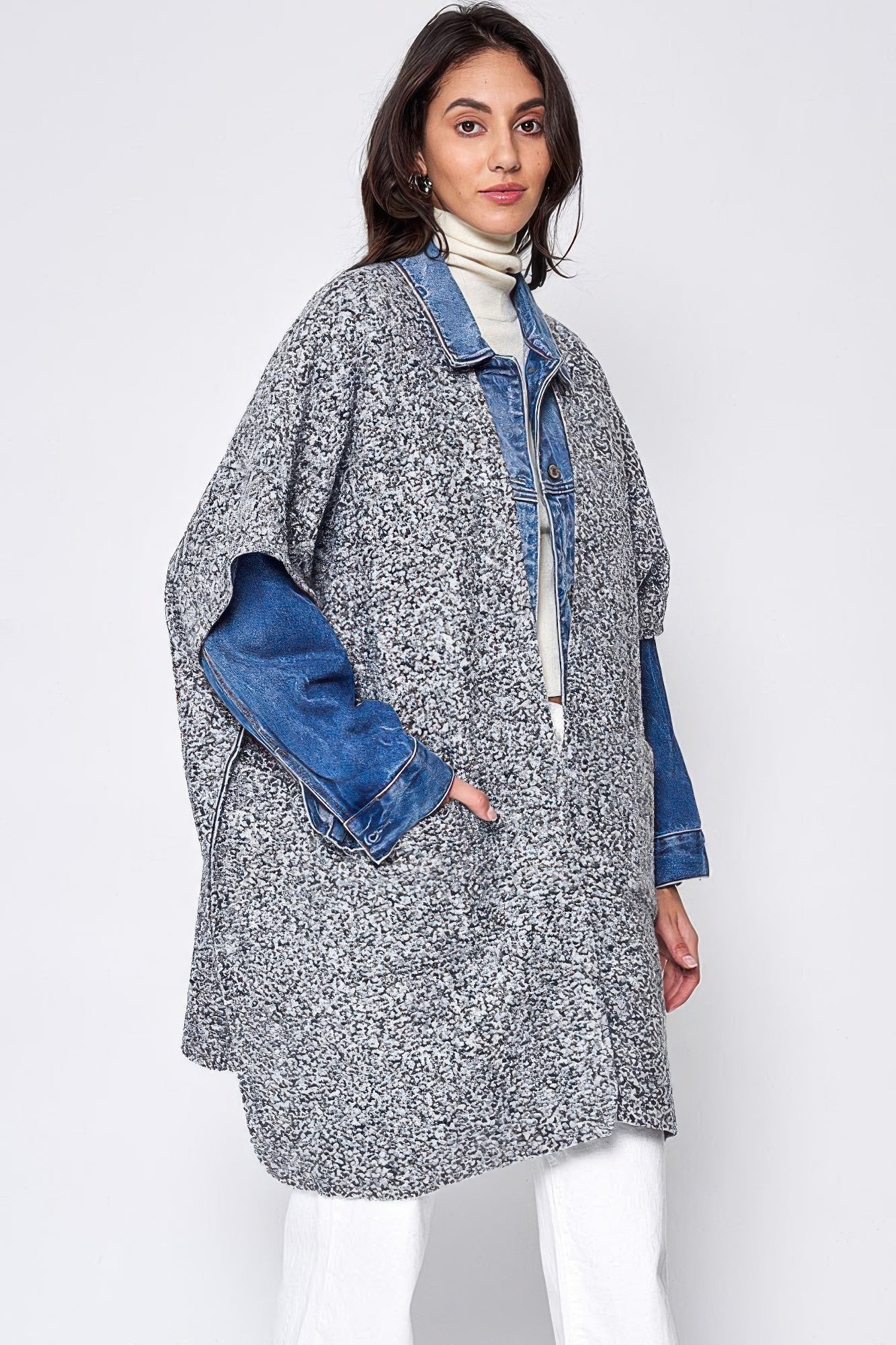 Open Front Pocket Kimono