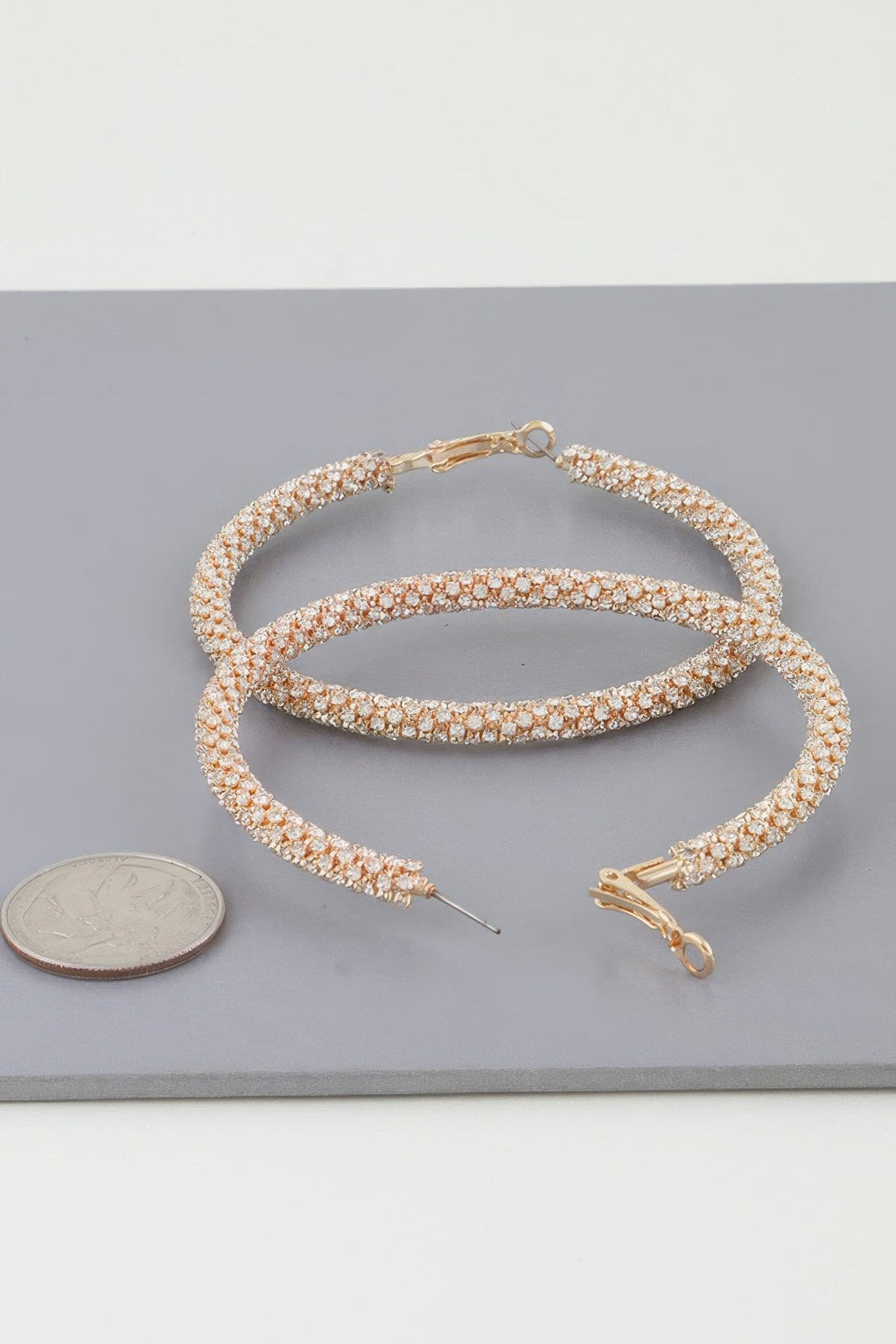 Bejeweled Hoop Earrings