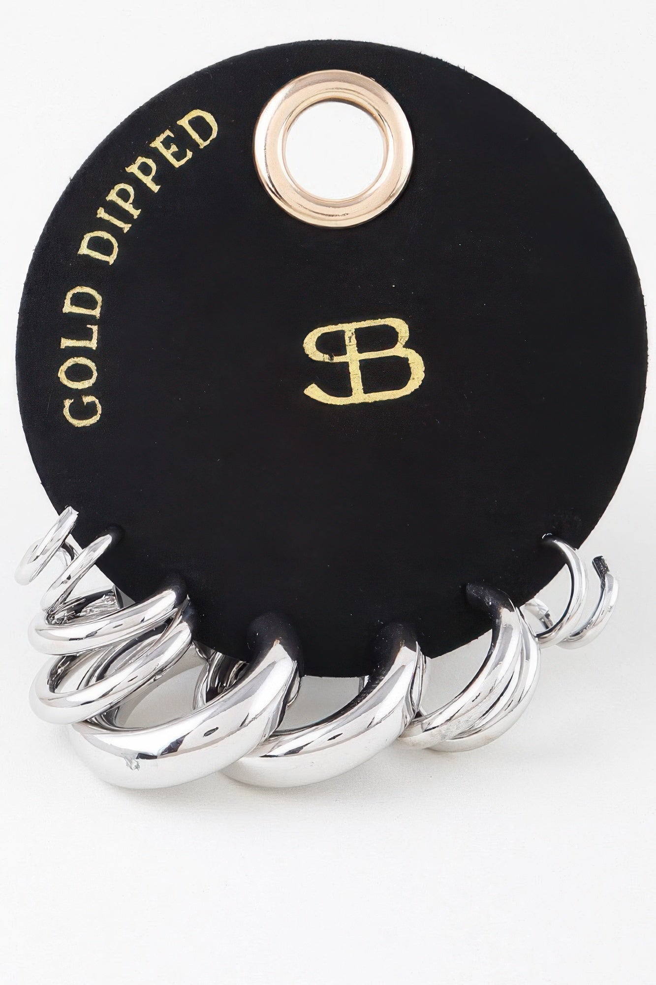 Multi Shiny Hoop Earrings Set