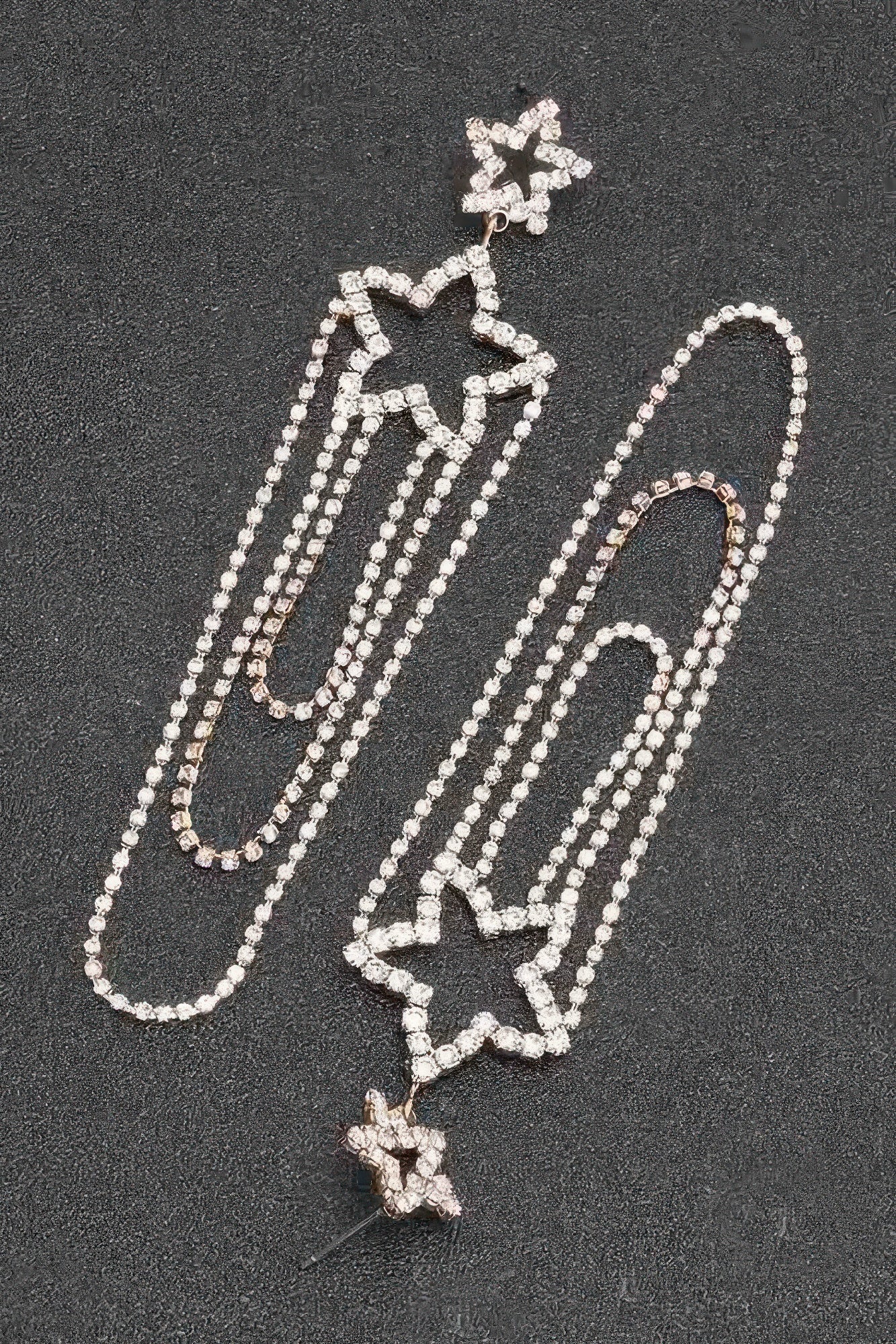 Rhinestone Fringe Earring