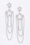 Rhinestone Fringe Earring