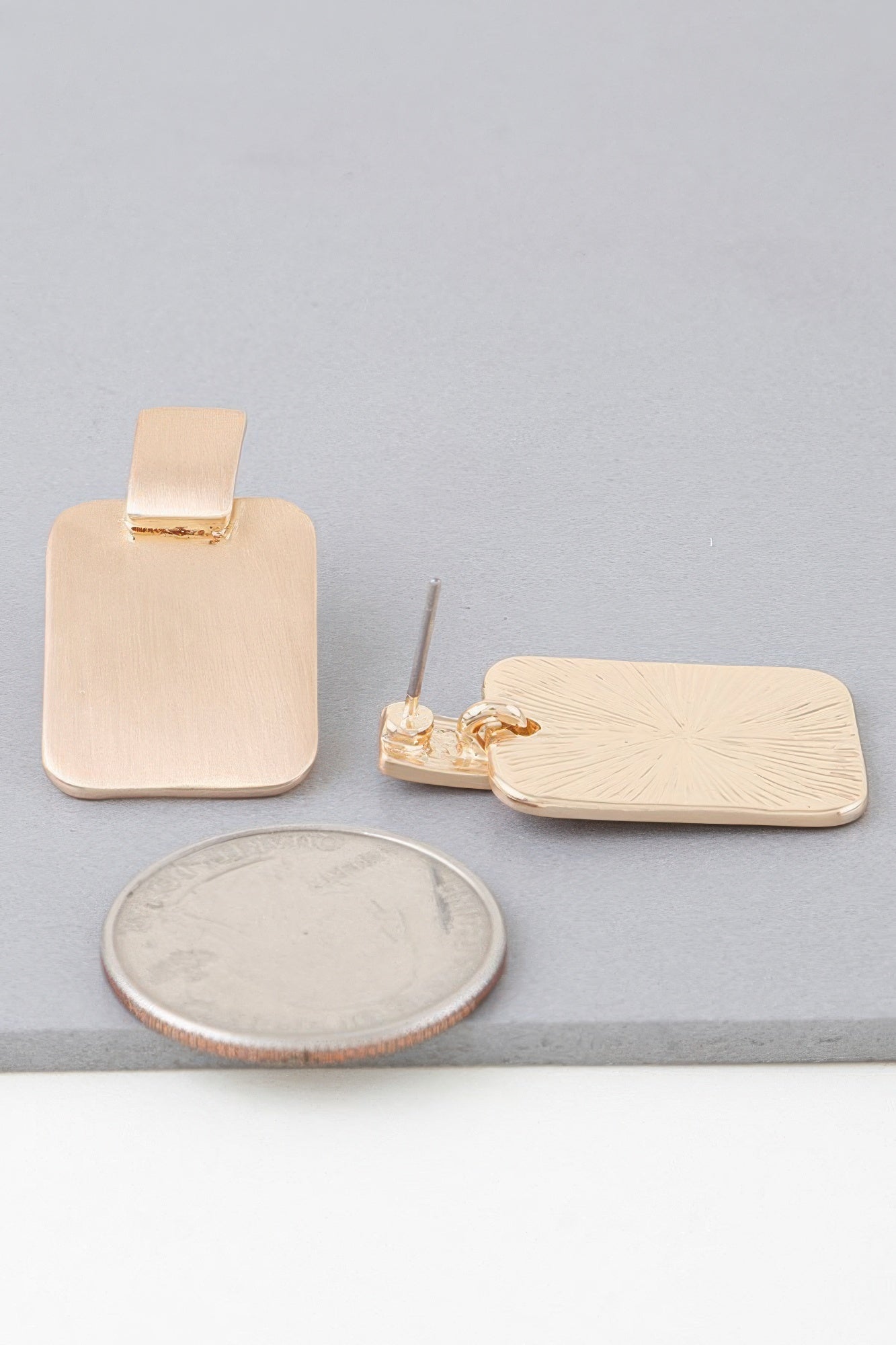 Modern Flat Cubic Earrings