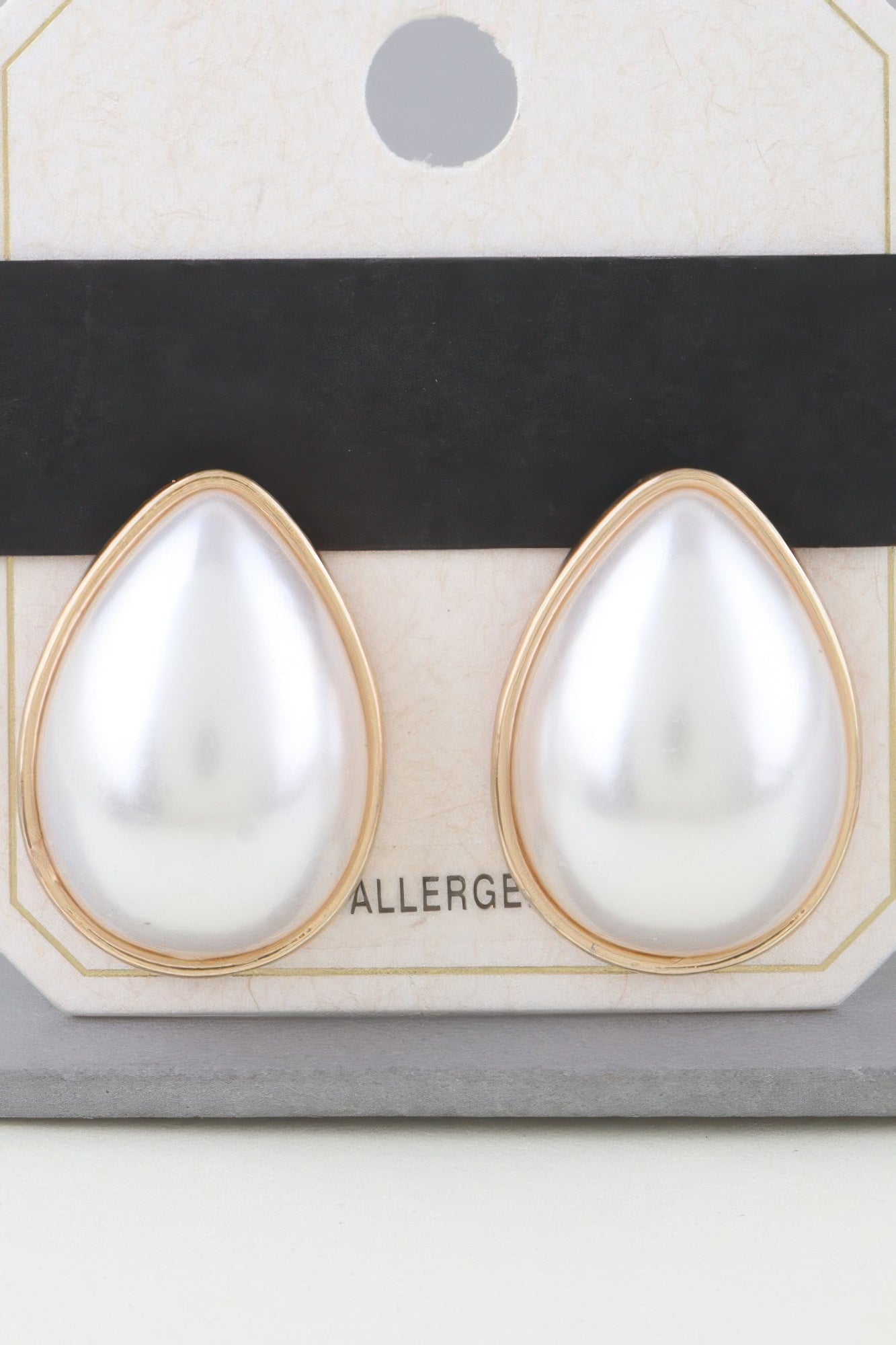 Modest Pearl Teardrop Earrings