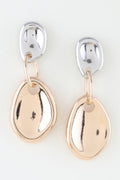 Shiny Plate Chain Drop Earrings