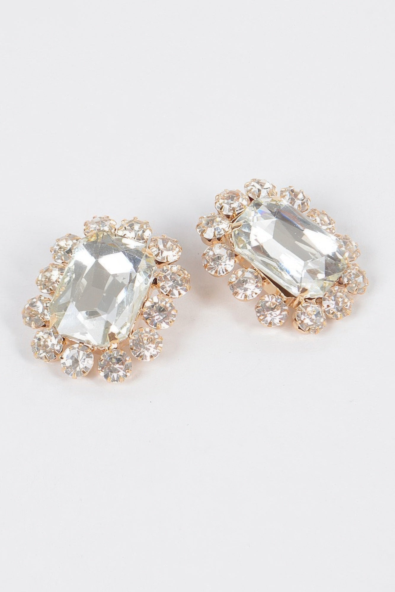 Big Stone Stud Earrings