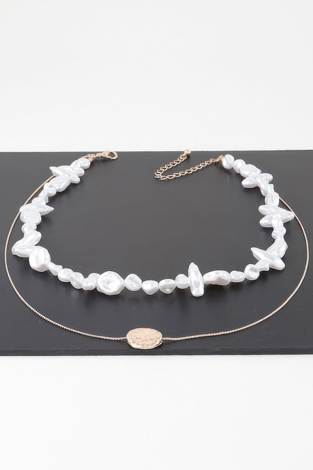 Double Abstract Stone Necklace