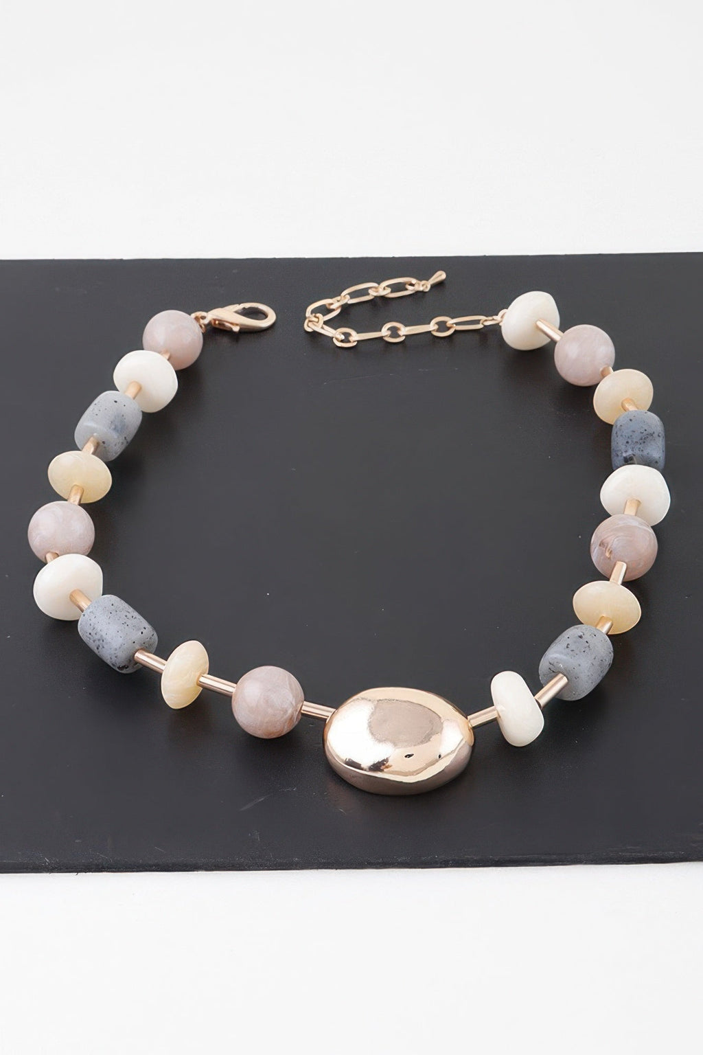 Multi Modern Stone Necklace