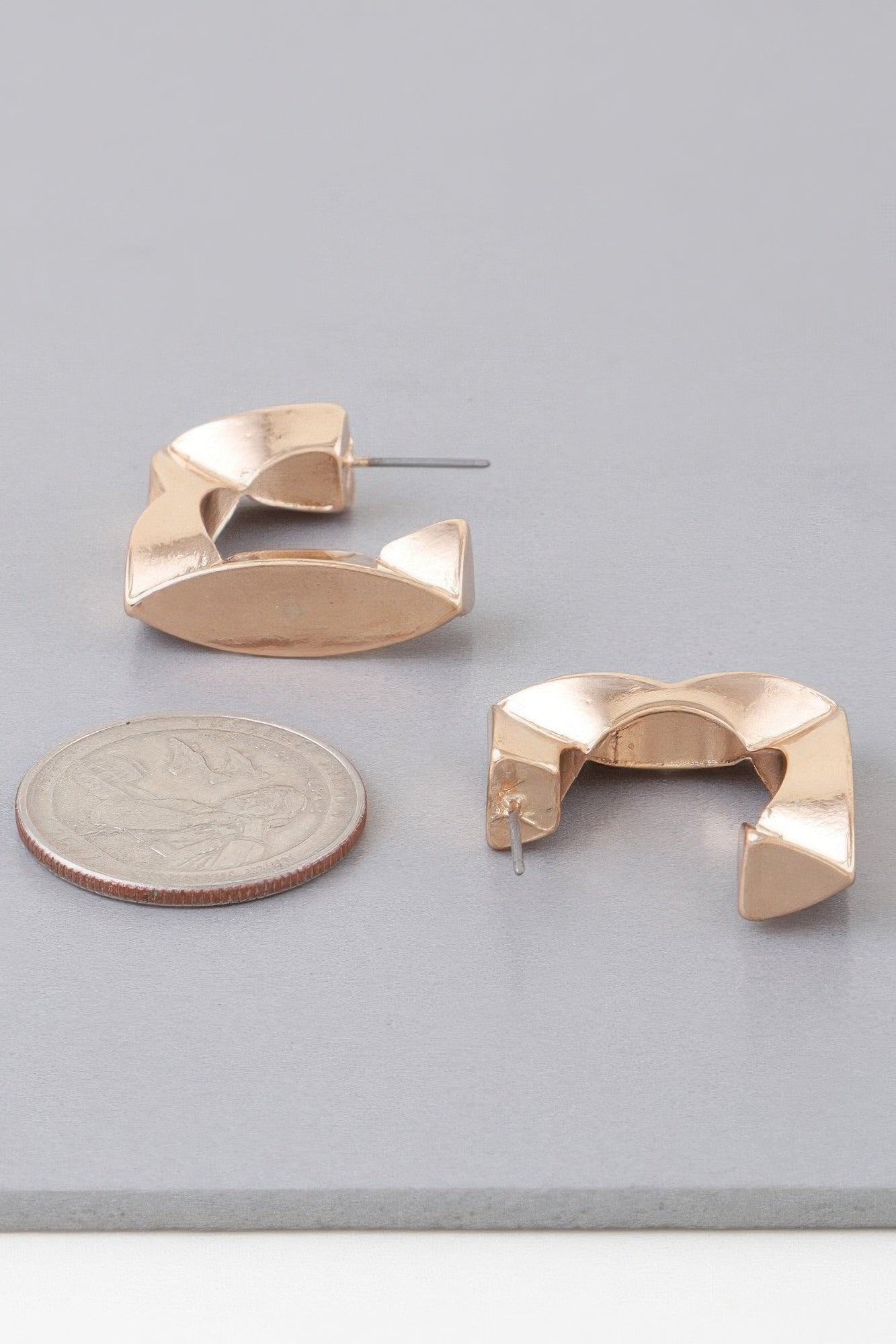 Geometric Cubic Hoop Earrings