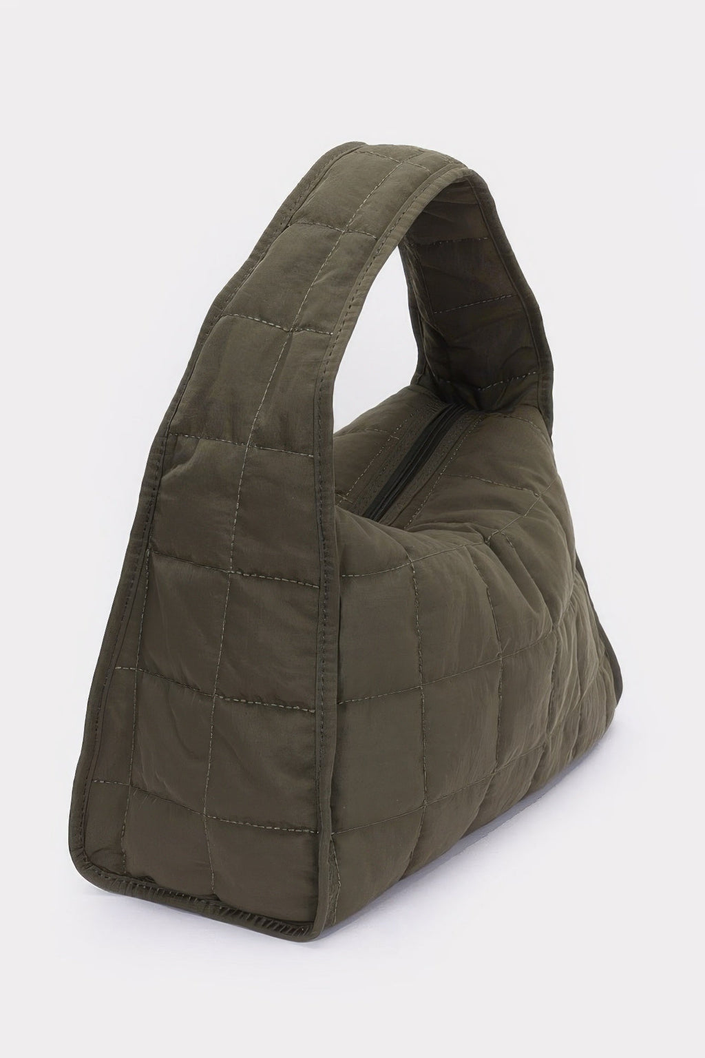 Quilted Nylon Shoulder Bag