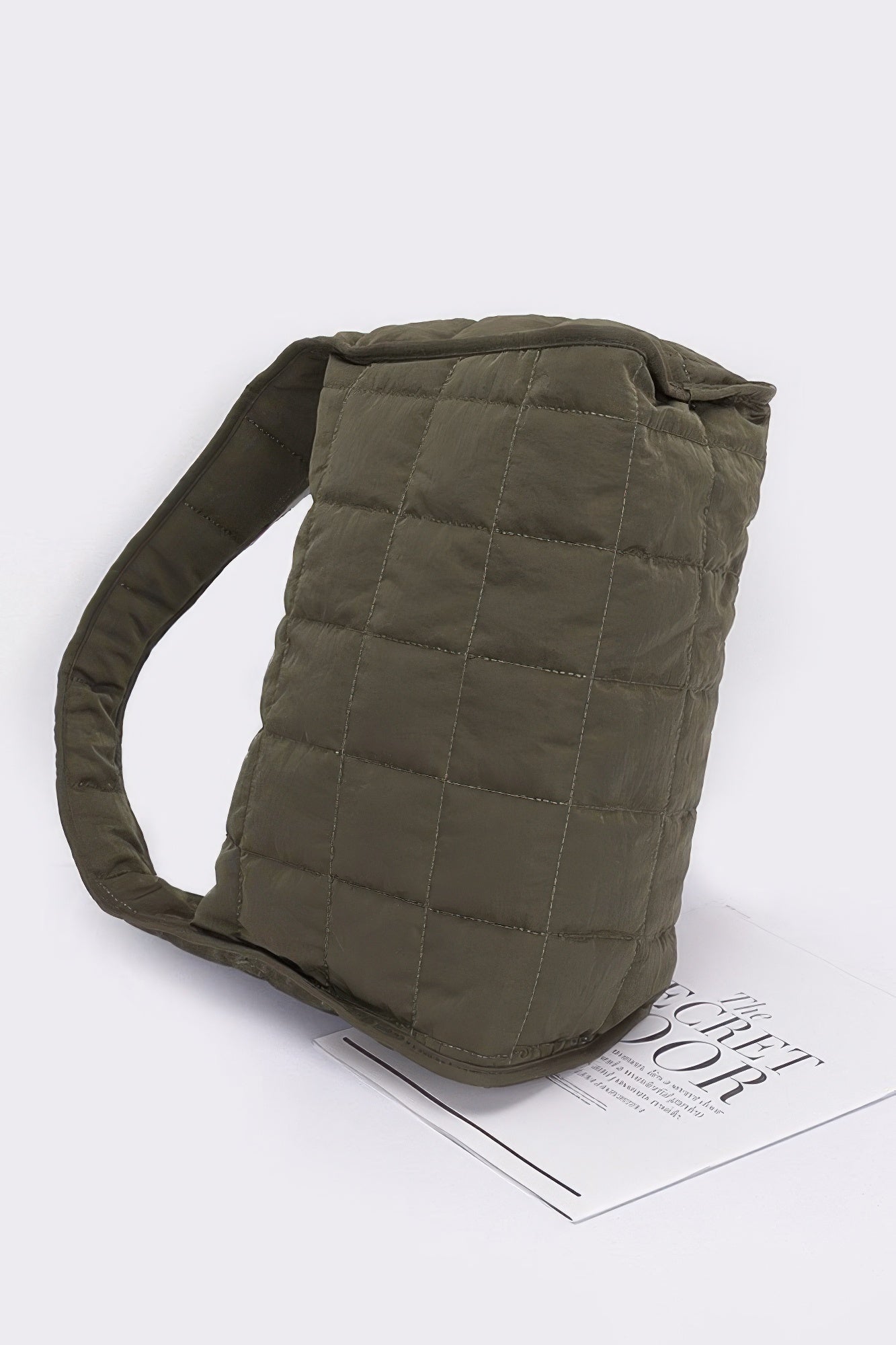 Quilted Nylon Shoulder Bag