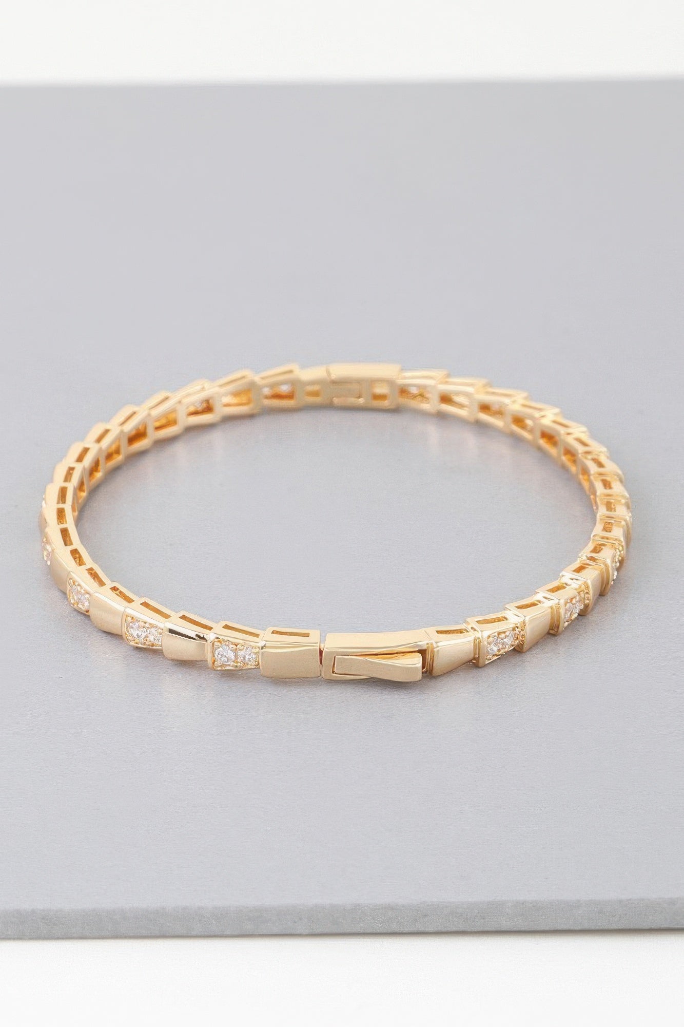 Bejeweled Snake Scale Bracelet