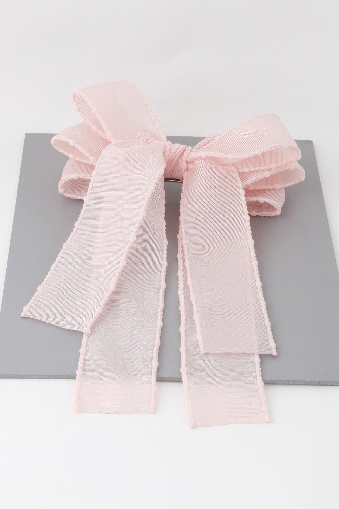 Double Fabric Ribbon Hair Pin