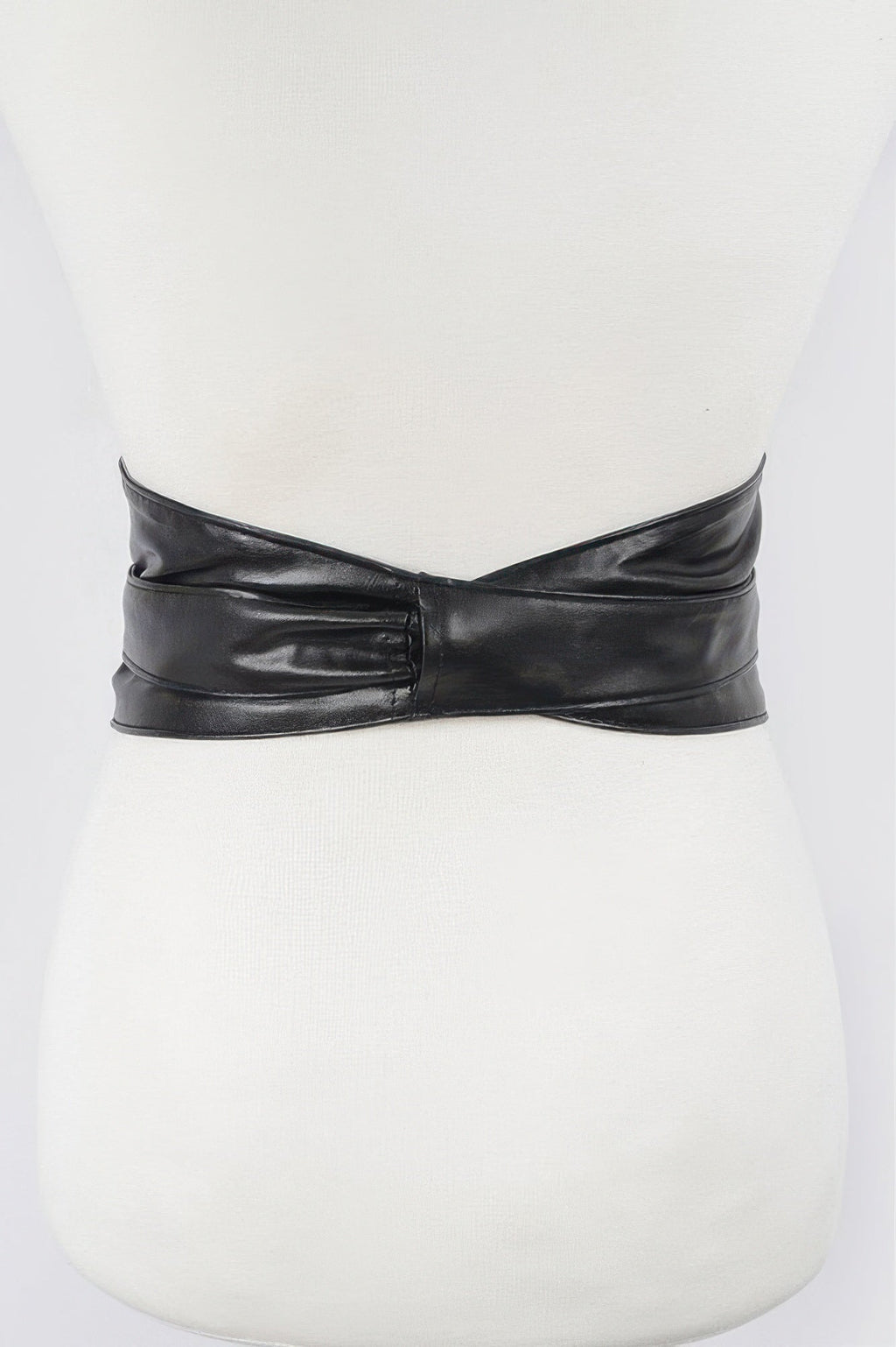 Tie Front Leather Belt