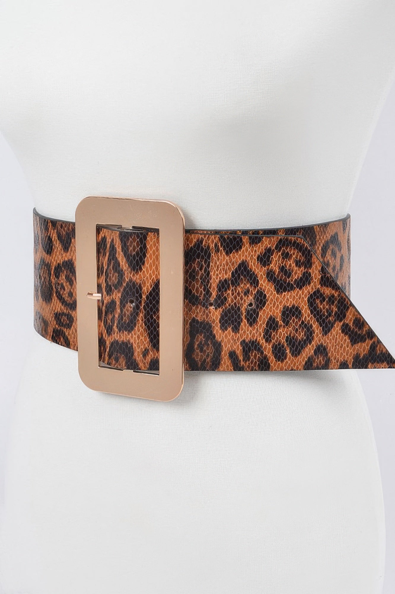 Leopard Big Buckle Belt