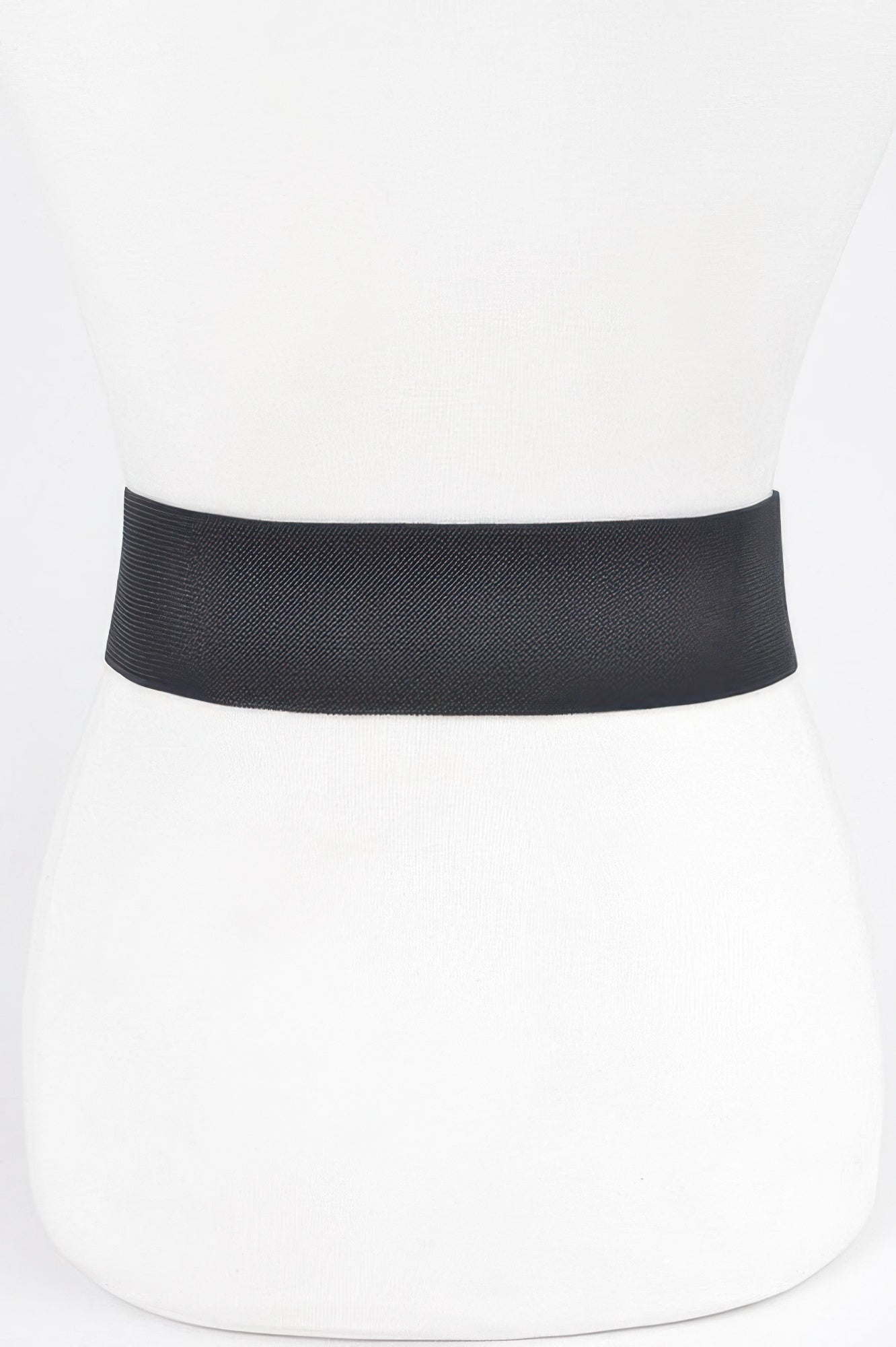 Rhinestone Buckle Plus Size Elastic Belt