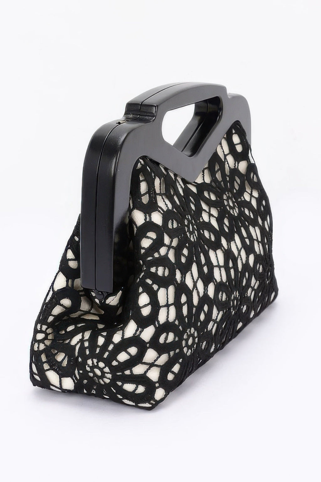 Crochet Wood Frame Clutch