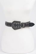 Rhinestone Metal Studded Multi Metal Belt