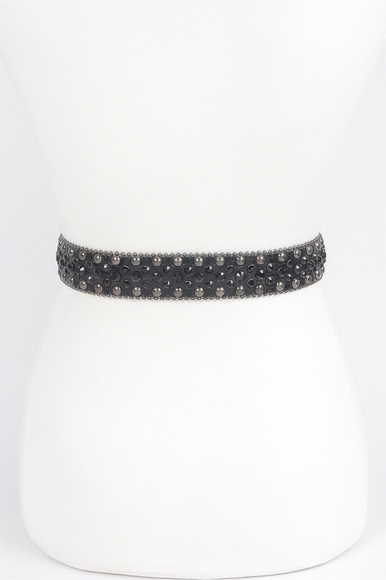 Rhinestone Metal Studded Multi Metal Belt